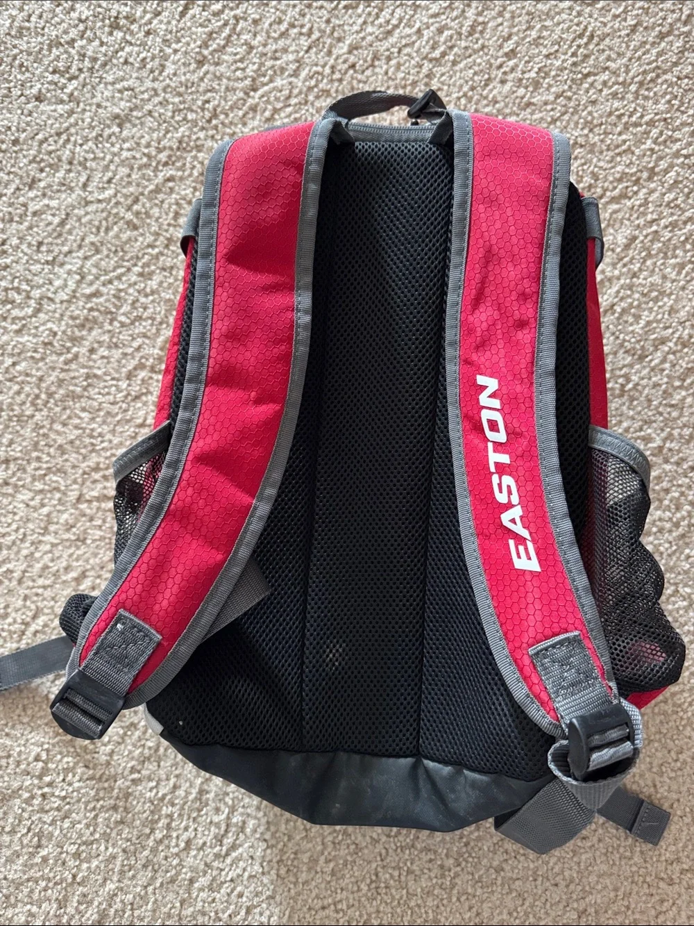 Easton Red and White Youth Baseball Bag